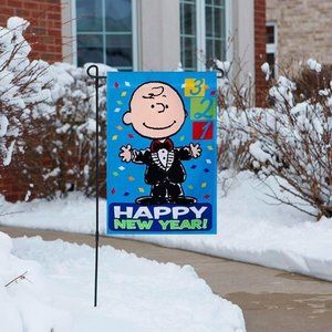 CHARLIE BROWN & Snoopy Peanuts Gang Woodstock HAPPY NEW YEAR !  62768 JETMAX NIP